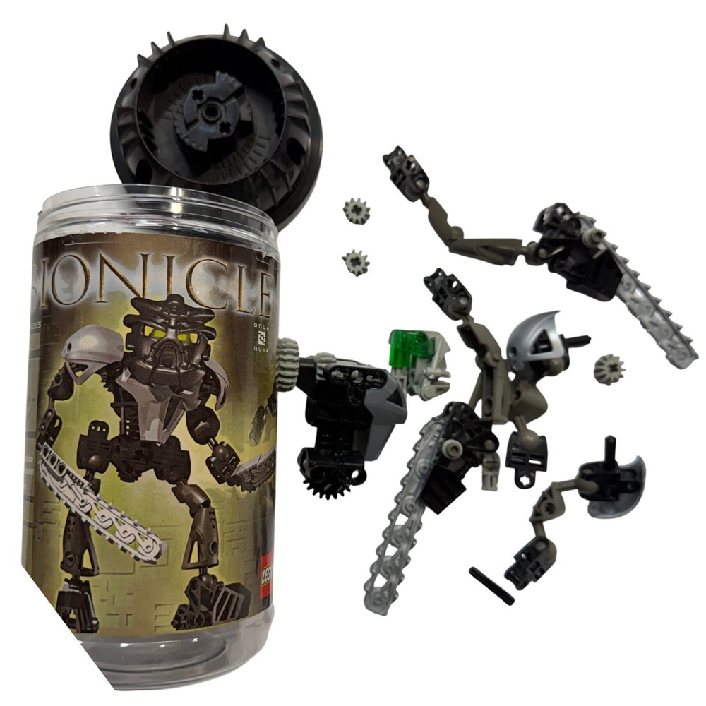 LEGO Bionicle Onua Nuva 8566 Earth Toa Figure with Canister 2002 Set